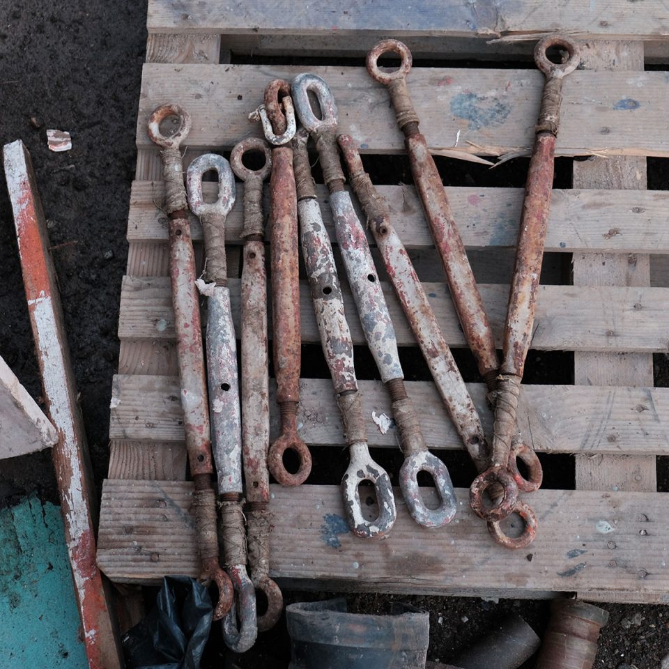 Metal implements at Tarsanas 