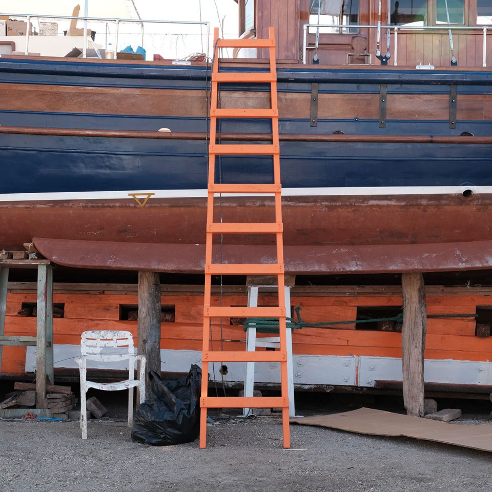 Custom ladders at Tarsanas 