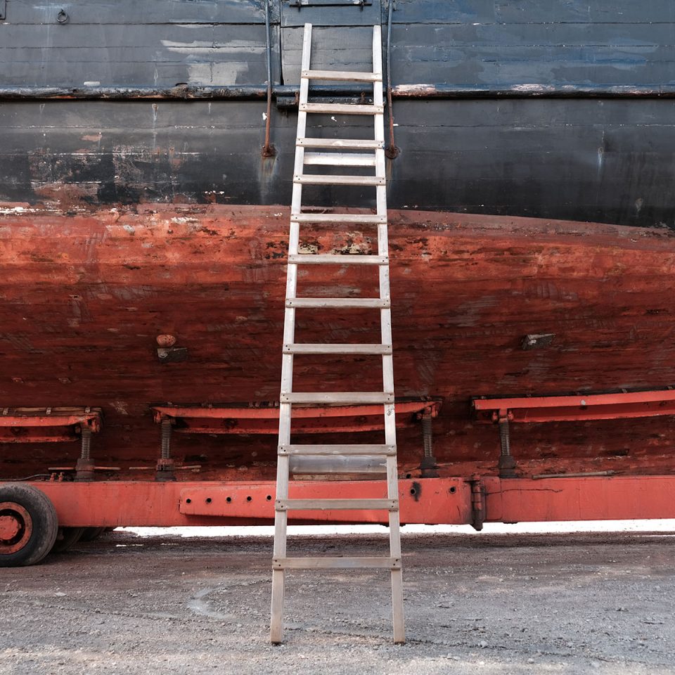 Custom ladders at Tarsanas 