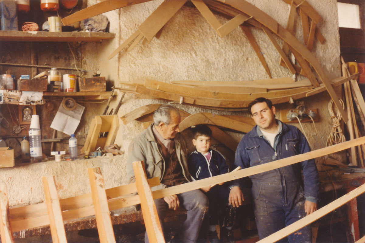 Three generations, Fouskis Boatyard