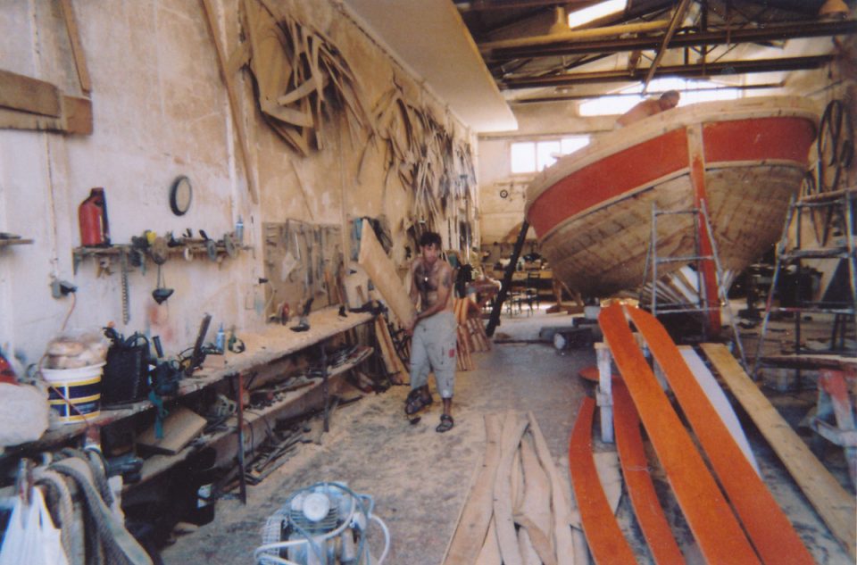 Liberty type boat under construction 