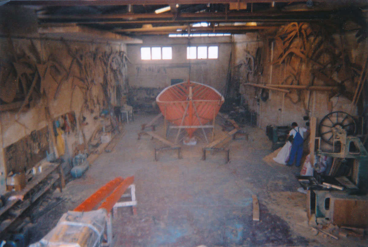 Interior of Vlamis boatyard